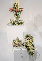 Ditelo con un Fiore - Concorso Flower Design di UmbriaSposi 2015, composizione di Moreno Dragoni per Moreno Couture